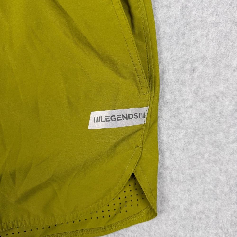 Legends Shorts Mens S Relay Lime Burst 7" Stretch Linerless Workout Activewear - Picture 8 of 16